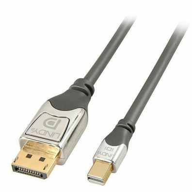 LINDY Mini-DisplayPort an DisplayPort Kabel CROMO 0.5m