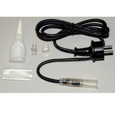 Startset Lichtschlauch Anschlußkabel 13mm schwarz Best Season 065-10