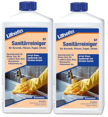 Lithofin KF Sanitärreiniger 2 x 1 Liter
