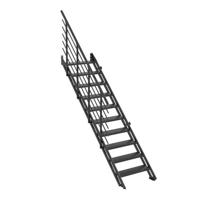Minka Ausentreppe Flex Zink 253,2cm max. Geschosshoehe 10 Stufen