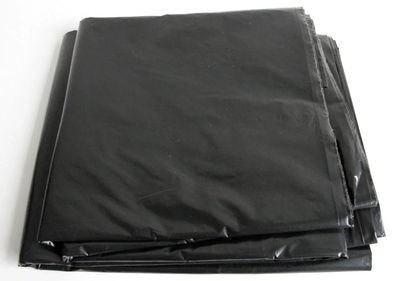 Extra schwere Bauplane schwarz gefaltet 4x5m 20m² 75my