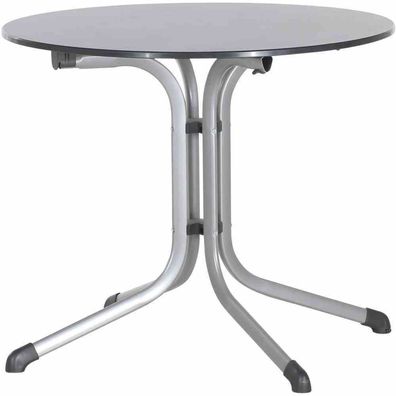 3135-50 Bouelvard-Klapptisch vivodur, Ø 85 cm graphit Stahlgestell graphit,
