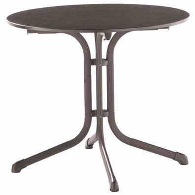 3135-55 Bouelvard-Klapptisch vivodur, Ø 85 cm, eisengrau Stahlgestell eisengrau,