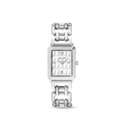 Coeur de Lion Damenuhr 7670-74-1717 Iconic Spikes Statement Silber