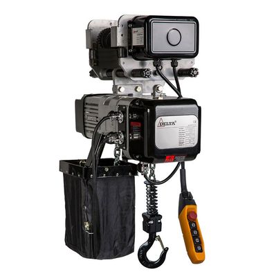 DELTA Elektrischer Kettenzug mit elektrischem Fahrwerk DTD - 400V - Tragkraft 0,5t H