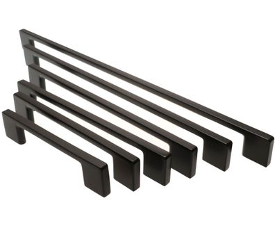 Möbelgriffe BA 128 - 320mm Küchengriffe Anthrazit matt Schrankgriff Easy Metall