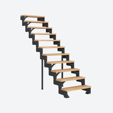Dolle Modultreppe Gardentop Innen Buche 11 Stufen 198-242cm Geschosshoehe 85cm Stufe
