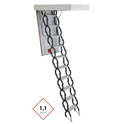 Minka Bodentreppe Elegance mit U-Wert 1,1 W/m2K 220-300cm Raumhoehe 90x70cm Deckenoe