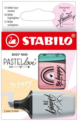 Textmarker STABILO® BOSS® MINI Pastellove® Edition 2.0