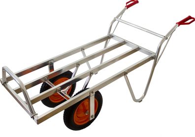 Pro-Bau-Tec Aluminium Schweizer Karre mit pannensicheren PU-Raedern Tragkraft 200kg