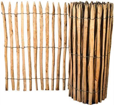 Staketenzaun Gartentor Lattenzaun Rollzaun Zaunpfahl Holzpfahl Pfosten Zubehör