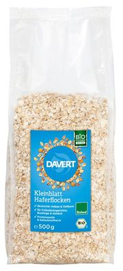 6x Davert Kleinblatt Haferflocken Bioland, 500g 500g