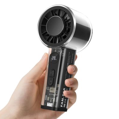 R07C Turbo Handventilator Mini Tragbarer Elektrischer Ventilator mit Eiskühlung