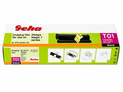 Geha Thermo-Transfer-Rolle T01 Thermofolie schwarz 270 Seiten Magic 1 Serie PFA301