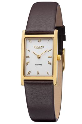 Regent Damenuhr Goldfarben Rechteckig F-1302