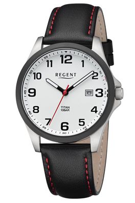 Regent Herrenuhr Titan mit Leuchtzifferblatt 11190208