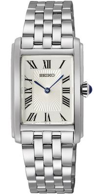 Seiko Damenuhr Rechteckig mit Stahlband SWR083P1