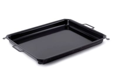 Emaille-Backblech, Fettpfanne, 590x470x50 mm für Grill und Backofen