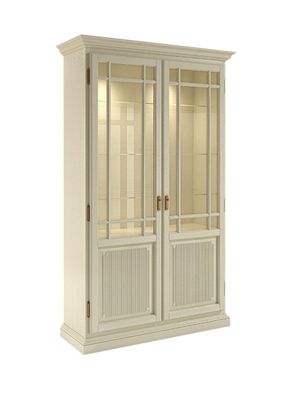 Vitrine Standvitrine Duett 2-türig B 112 cm Pinie massiv