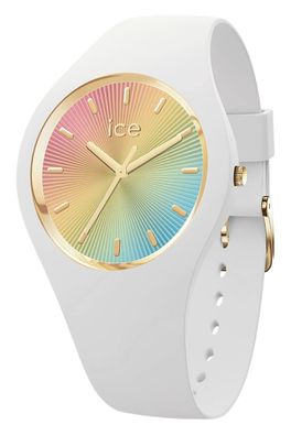 Ice-Watch Damen-Armbanduhr ICE Champagne M Weißer Regenbogen 025350