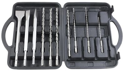 Bohrer- und Meißelset SDS-Plus 10-teilig 5-14 mm