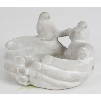 8x Vogeltränke Hände Dekorationsfigur Garten Außenbereich Rasen Skulptur Statue