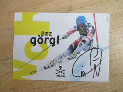 Österreich Skirennläuferin Elisabeth Lizz Görgl - handsigniertes Autogramm!!!