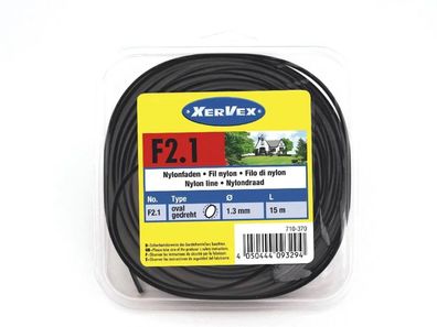 Runder Nylon Trimmerfaden 2,4 mm 15 m Rasentrimmer