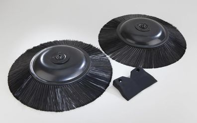 Ersatzteilset für Kehrmaschine Art. 823757 – 2 Bürsten + 1 Dichtlippe, Ø 32 cm