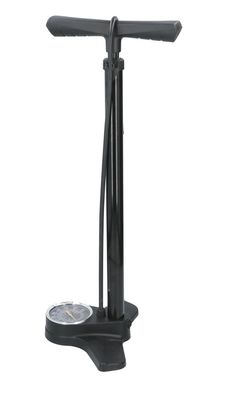 Fahrrad-Standpumpe mit Manometer bis 12 bar