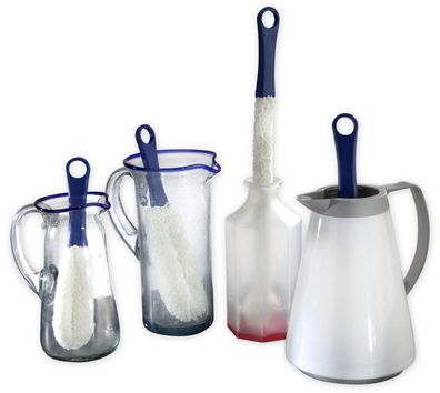 4-teiliges Spezial-Reinigungsset für Vasen & Flaschen, Flaschenbürsten-Set