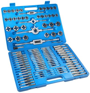 Gewindeschneidsatz M2-M18 110-teilig mit Bohrer & Halter