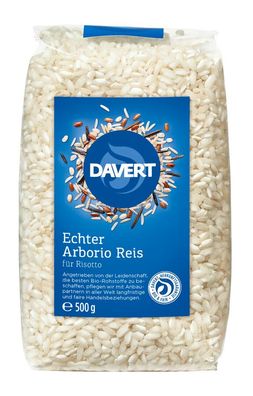 3x Davert Echter Arborio Reis weiß 500g 500g