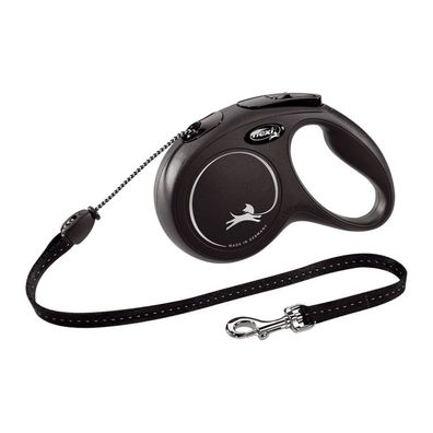 Hundeleine Flexi NEW Classic Schwarz Größe M 5 m
