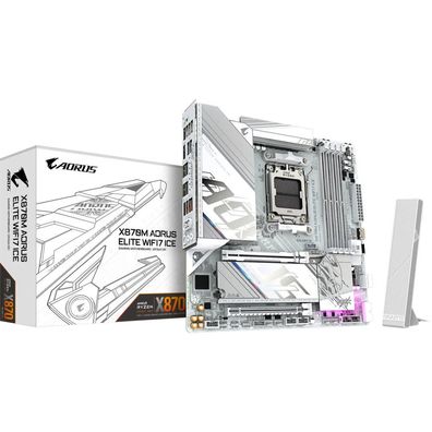 Gigabyte X870M AORUS ELITE WIFI7 ICE, (X870, M5, TX, D