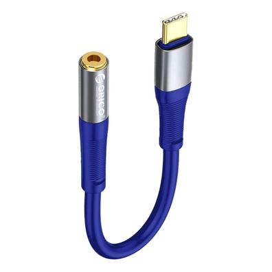 ORICO AXC-02 USB-C auf 3,5-mm Klinke Audioadapter 20 cm Blau