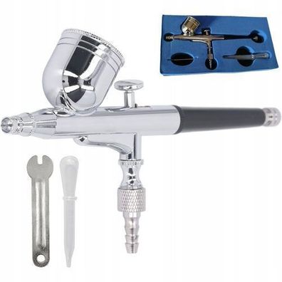 Rosfix Airbrush Spritzpistole 0,2 mm – Metalltank 7 ml | 1–3,5 bar Druck