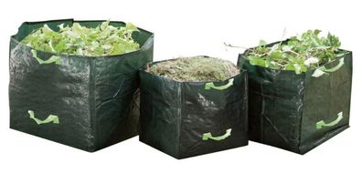 Gartensäcke 3er Set 70/100/170L Grün robust