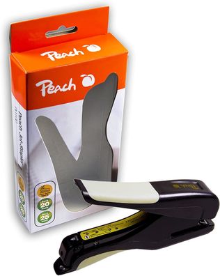 Peach PO100 Komfort-Heftgerät | 25 Blatt | 24/6 und 26/6mm Heftklammern | patentierte