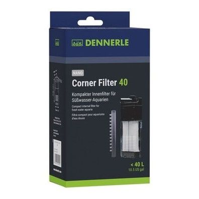 Dennerle Corner Filter Innenfilter 40 / 60 / 100 - leiser Eckfilter für Aquarien