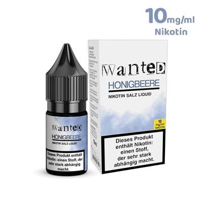 Wanted Overdosed Honigbeere * 10mg/ml* Nikotinsalz, 10ml Liquid