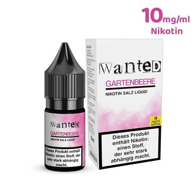 Wanted Overdosed Gartenbeere * 10mg/ml* Nikotinsalz, 10ml Liquid