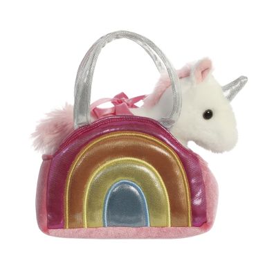 Aurora, 61171, Fancy Pal, Regenbogen Einhorn, 20cm, Plüschtier, Mehrfarbig