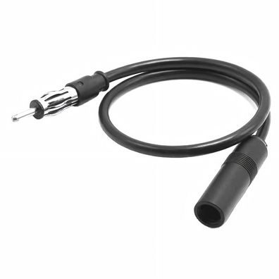 J09 Auto Antennen Verlängerungskabel DIN Stecker Buchse 100cm Autoradio Adapter
