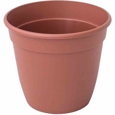 Standard-Pflanztopf 28 x 24,3 cm, terracotta Rundes Kunststoffgefäß mit Bodenlöchern