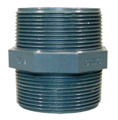 Doppelnippel m. AG 1 1/4“ aus PVC