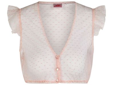 Dirndlbluse Genta Flügelarm rosa