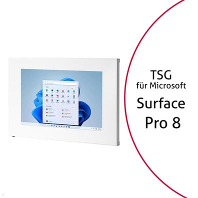 TabLines TSG083W Tablet Schutzgehäuse für Microsoft Surface Pro 8, weiß