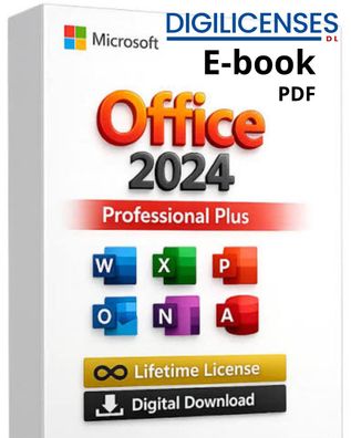 Microsoft Office 2024 Professional Plus - E-Book PDF + Lizenz + Installation Support