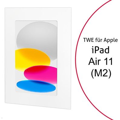 TabLines TWE117W Tablet Wandeinbau für Apple iPad Air 11.0 (M2), weiß
